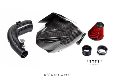Eventuri Toyota A90 Supra/G29 Z4 (B48) Black Carbon Intake System — view 1 — YPG Motorsport