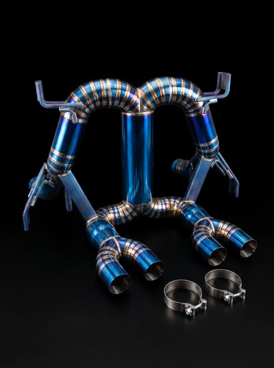 Lamborghini Revuelto Titanium Straight Pipe Exhaust — 6.5L V12 L545 | 10 Finish Colors | YPG Motorsport