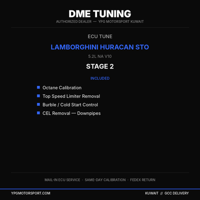 DME Tuning Lamborghini Huracan STO Stage 2 ECU Tune