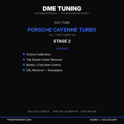 DME Tuning Porsche Cayenne Turbo Stage 2