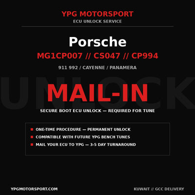 Porsche Bosch MG1CP007 MG1CS047 MG1CP994 ECU Unlock YPG Motorsport