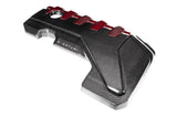 Eventuri Audi RS3 TTRS Black Carbon and Red Kevlar Engine Cover