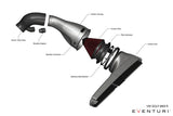 Eventuri VW Golf MK8 GTI Black Carbon Intake System — view 3 — YPG Motorsport