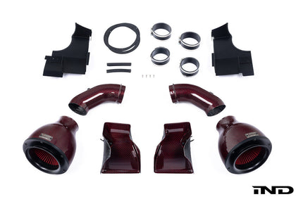 Eventuri BMW F10 M5 Colored Kevlar Intake System — view 1 — YPG Motorsport