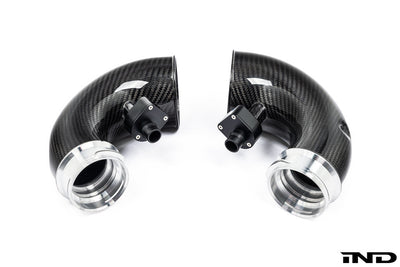 Eventuri BMW F9X X5M/X6M Pre-LCI Carbon Turbo Inlet Set — view 1 — YPG Motorsport
