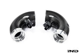 Eventuri BMW F9X X5M/X6M Pre-LCI Carbon Turbo Inlet Set — view 1 — YPG Motorsport