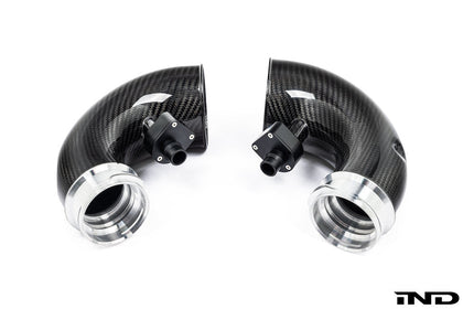 Eventuri BMW F9X X5M/X6M Pre-LCI Carbon Turbo Inlet Set — view 1 — YPG Motorsport