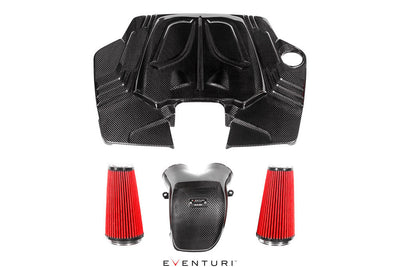Eventuri Porsche Cayenne 3.0 Turbo V6 Black Carbon Intake System — view 1 — YPG Motorsport