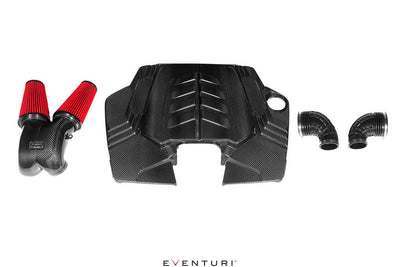Eventuri 4.0TFSI Twin Turbo V8 Black Carbon Intake System Rubber Inlet — view 1 — YPG Motorsport