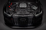 Eventuri Audi C8 RS6 RS7 Carbon Engine Cover Installed Angle