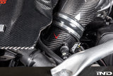Eventuri F9X X5M X6M Carbon Turbo Inlet Set - Installed Close Up