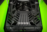 Eventuri Lamborghini Huracan Black Carbon Engine Cover Set — view 10 — YPG Motorsport