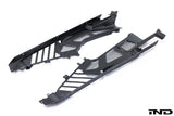 Eventuri Lamborghini Huracan Black Carbon Engine Cover Set — view 6 — YPG Motorsport
