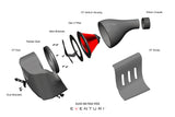 Eventuri Audi B9 RS4 RS5 Carbon Intake System Diagram
