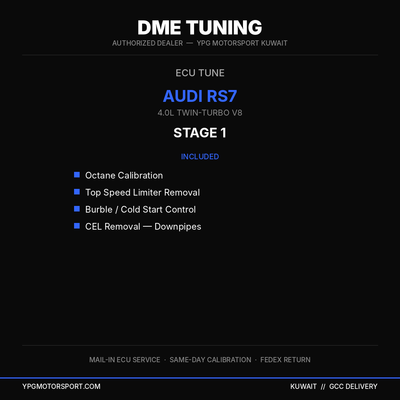 DME Tuning Audi RS7 C8 Stage 1 ECU Tune