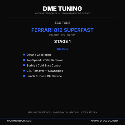 DME Tuning Ferrari 812 Superfast Stage 1