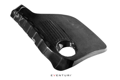 Eventuri BMW F8X M3/M4 S55 Black Carbon Engine Cover — view 1 — YPG Motorsport
