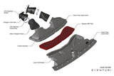 Eventuri Audi C8 RS6/RS7 Carbon Intake System CAD Render