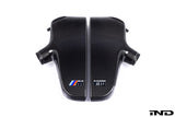 Eventuri BMW S85 Carbon Inlet Plenum with Emblems
