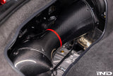 Eventuri C8 Z06 Coupe Carbon Intake Installed Detail