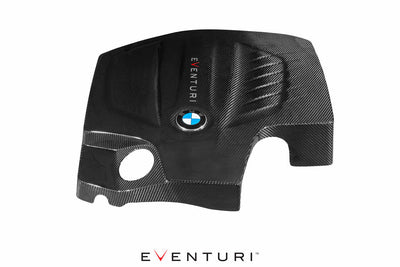 Eventuri BMW F-Chassis N55 Black Carbon Engine Cover — view 1 — YPG Motorsport