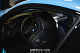 Eventuri BMW F80 M3 F82 M4 Carbon Seat Back Blue Kevlar