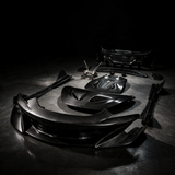 McLaren 570S YPG Longtail carbon fiber body kit — dark studio product shot