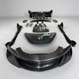McLaren 570S YPG Longtail carbon fiber body conversion — clean product photography