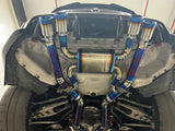 YPG Titanium Exhaust mid-section with central muffler and X-pipe design