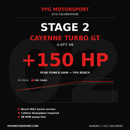 Porsche Cayenne Turbo GT Stage 2 ECU Tune YPG Motorsport