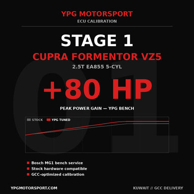 Cupra Formentor VZ5 Stage 1 ECU Tune 2.5T EA855 YPG Motorsport
