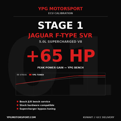 Jaguar F-Type SVR Stage 1 ECU Tune 5.0L SC V8 YPG Motorsport