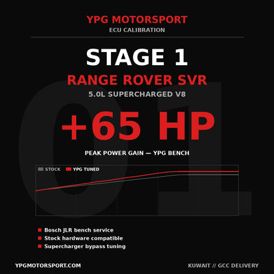 Range Rover SVR Stage 1 ECU Tune 5.0L SC V8 YPG Motorsport