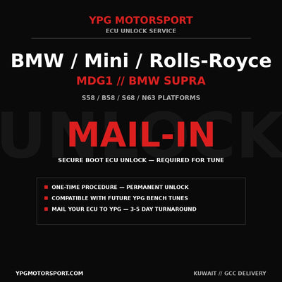 BMW M Mini Rolls-Royce Toyota Supra Bosch MDG1 ECU Unlock YPG Motorsport