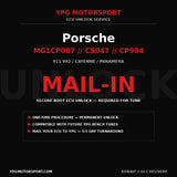 Porsche Bosch MG1CP007 MG1CS047 MG1CP994 ECU Unlock YPG Motorsport