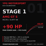 Mercedes-AMG GT S M178 Stage 1 ECU Tune +90 HP — YPG Motorsport