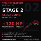 Mercedes-AMG CLS63 S M157 Stage 2 ECU Tune +120 HP — YPG Motorsport