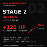 Mercedes-AMG G63 M157 Stage 2 ECU Tune +120 HP — YPG Motorsport