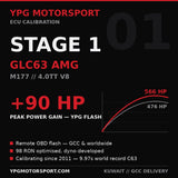 Mercedes-AMG GLC63 M177 Stage 1 ECU Tune +90 HP — YPG Motorsport