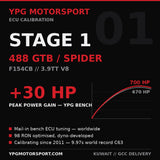 Ferrari 488 GTB Spider Stage 1 ECU Tune — YPG Motorsport