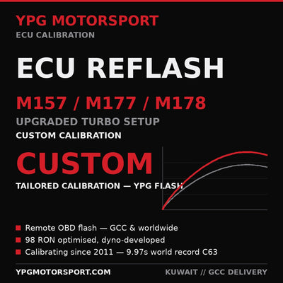 AMG M157 M177 M178 ECU Reflash upgraded turbo custom calibration — YPG Motorsport